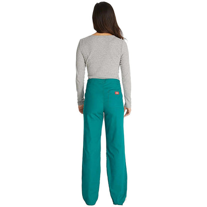 Dickies Signature Drawstring Scrub Bottoms, Hunter Green, 2XS