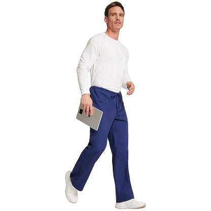 Dickies Signature Drawstring Scrub Bottoms, Navy Blue, Small
