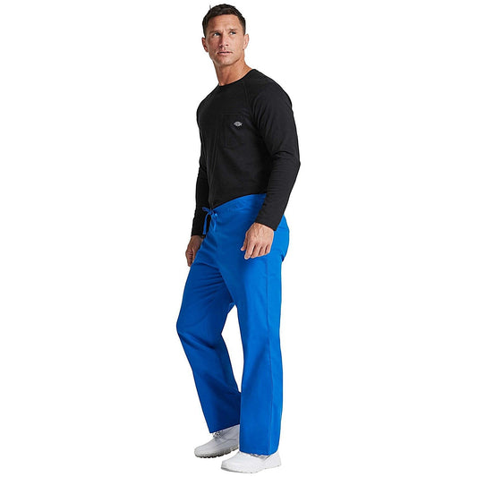 Dickies Signature Drawstring Scrub Bottoms, Royal Blue, Small