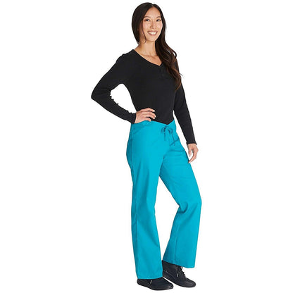 Dickies Signature Drawstring Scrub Bottoms, Teal, Medium