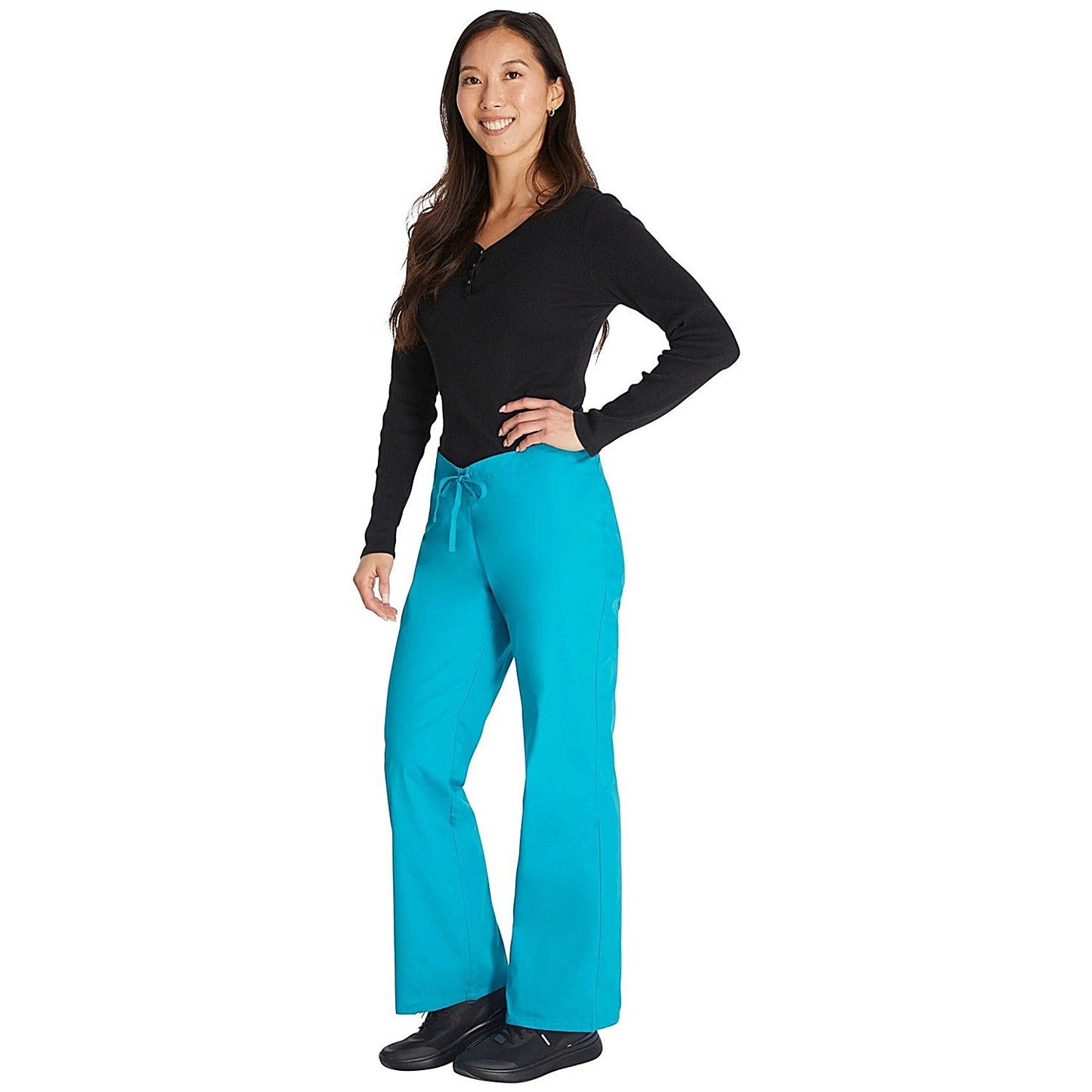 Dickies Signature Drawstring Scrub Bottoms, Teal, Medium