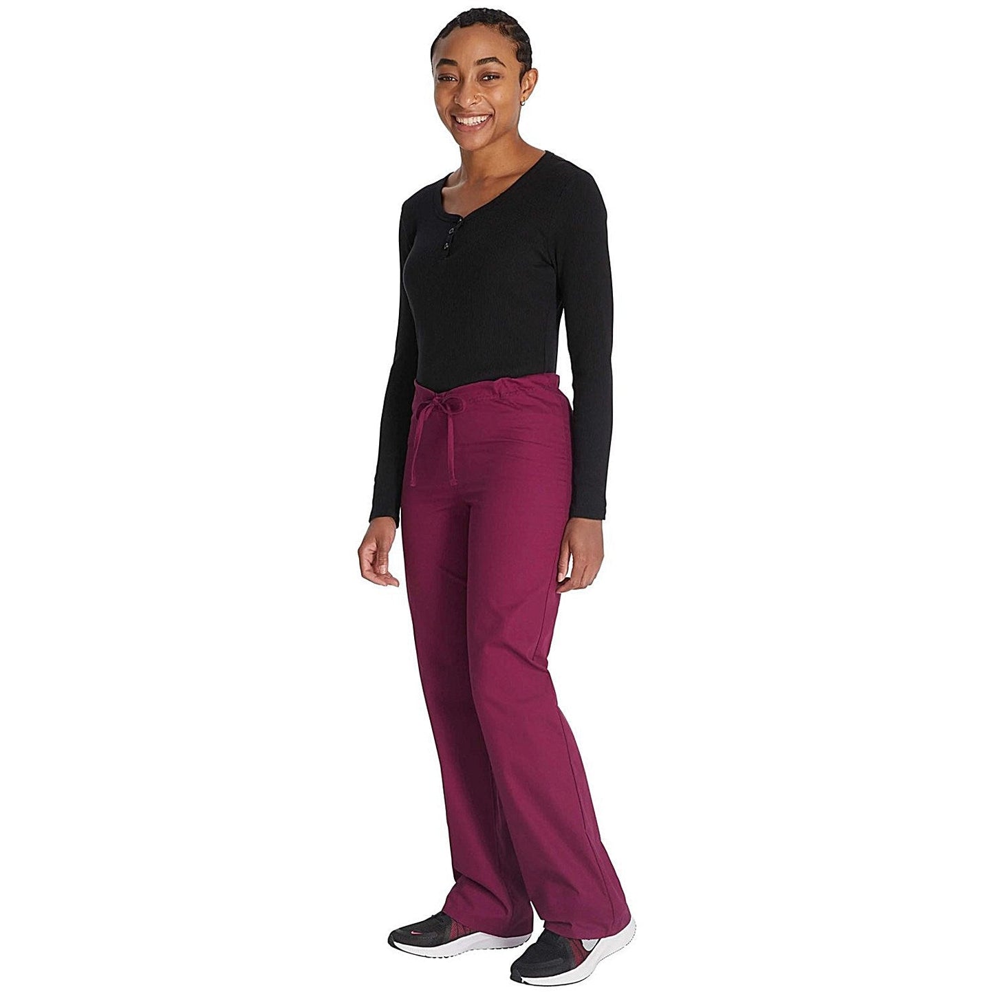 Dickies Signature Drawstring Scrub Bottoms, Wine Red, 2XL