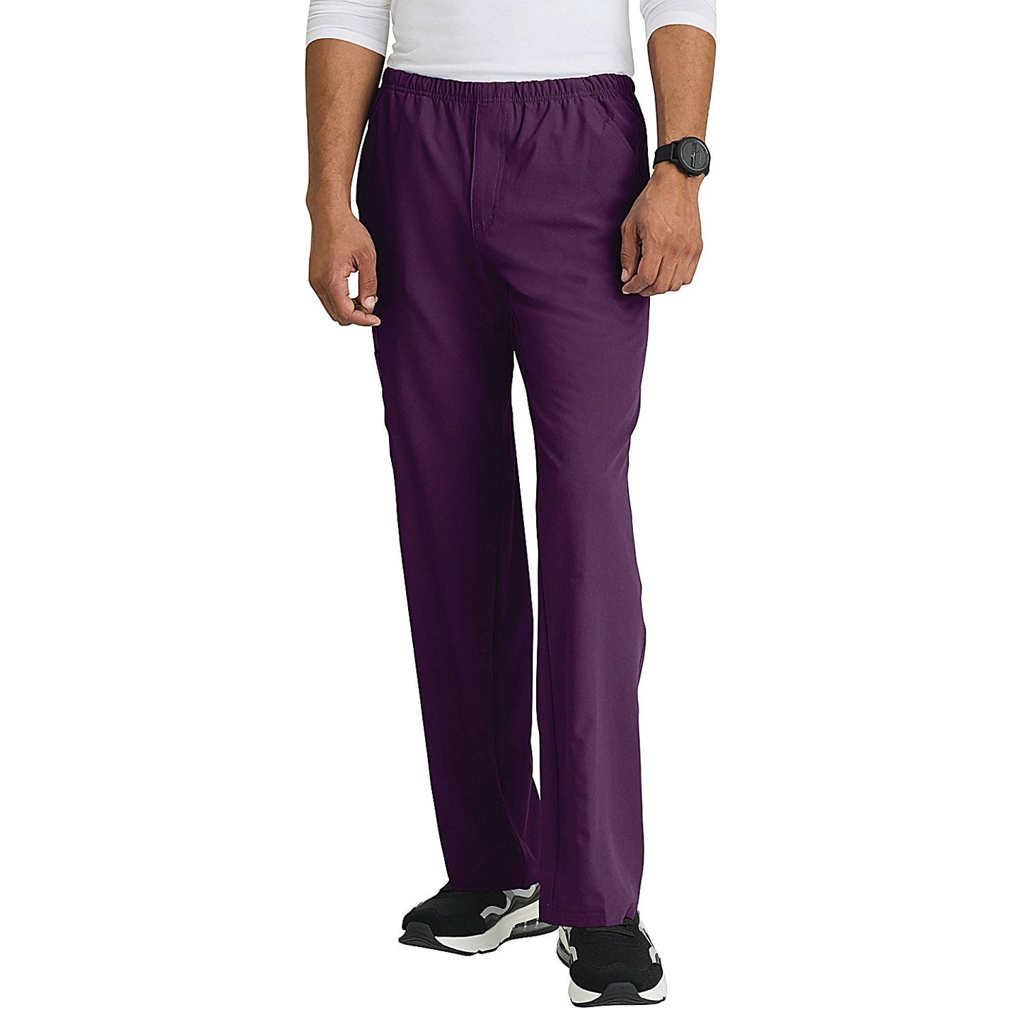 Skechers Unisex Drawcord Scrub Trousers, Eggplant, 4XL