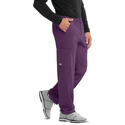 Skechers Unisex Drawcord Scrub Trousers, Eggplant, 4XL