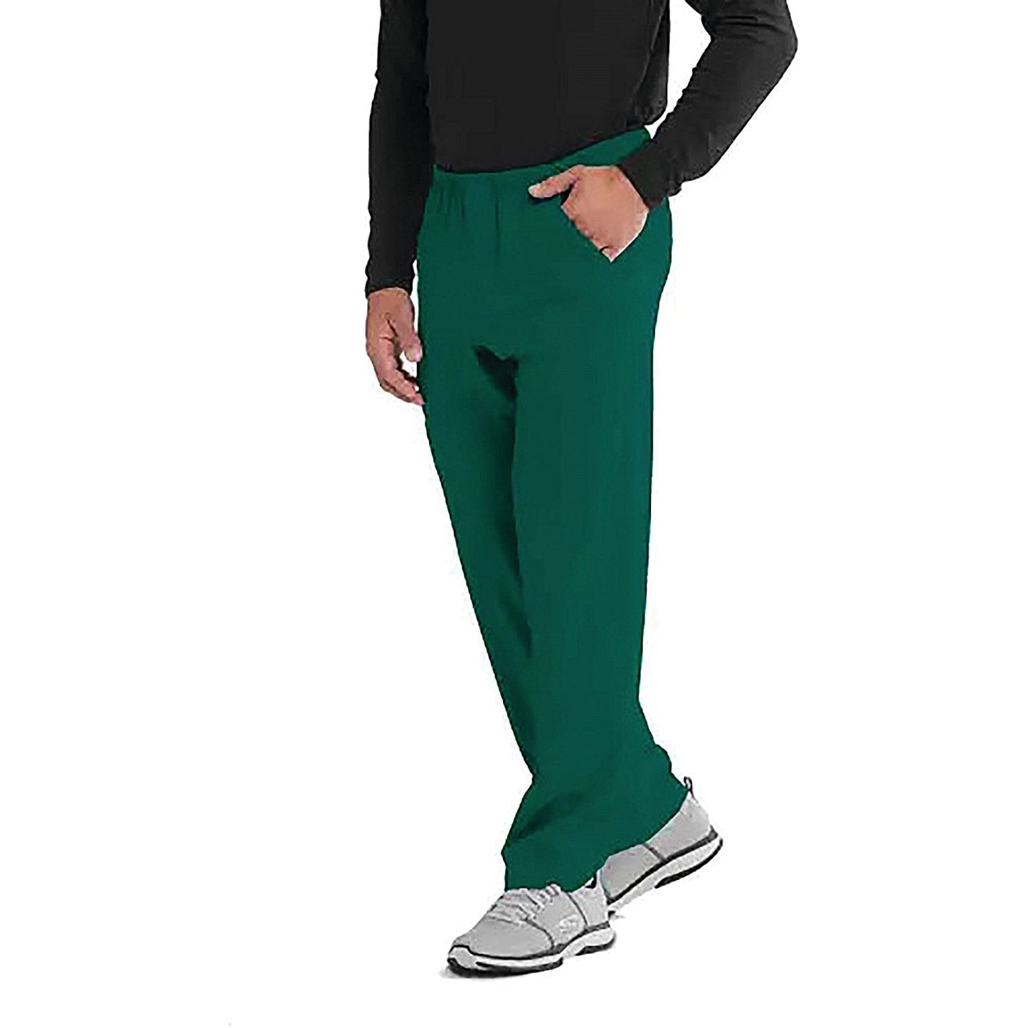 Skechers Unisex Drawcord Scrub Trousers, Hunter Green, 2XL