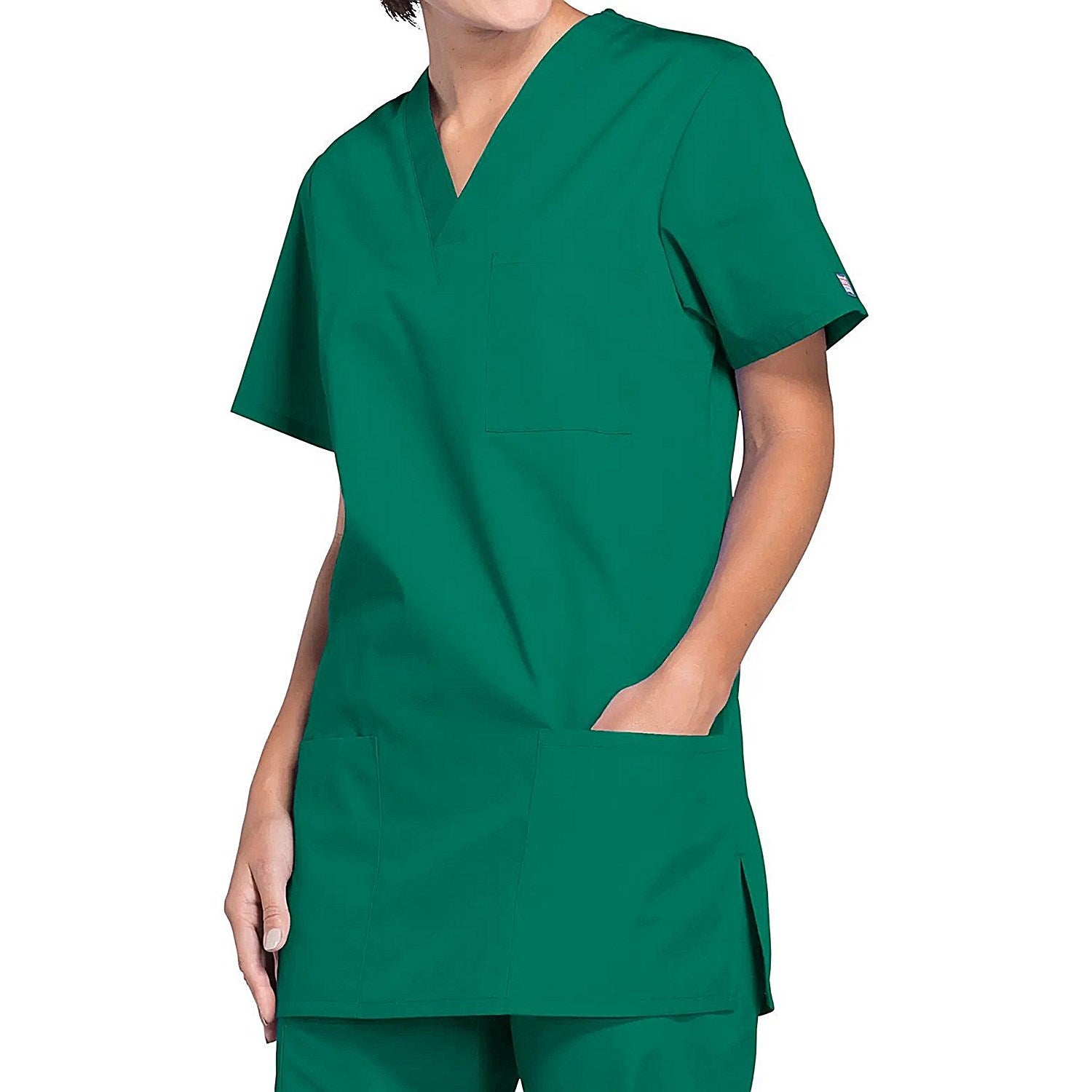 Cherokee Professional V-Neck Scrub Top, Hunter Green, XL Easy2Order : WIS24670