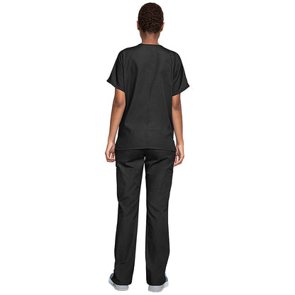 Cherokee Unisex Scrub Top, Black, 2XS