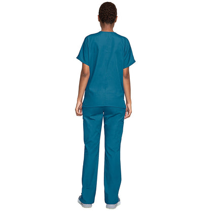 Cherokee Unisex Scrub Top, Caribbean Blue, Medium