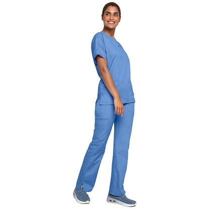 Cherokee Unisex Scrub Top, Ceil Blue, Large