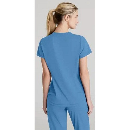 Skechers Slip-ins Flow Knit Scrub Top, Ceil Blue, 5XL