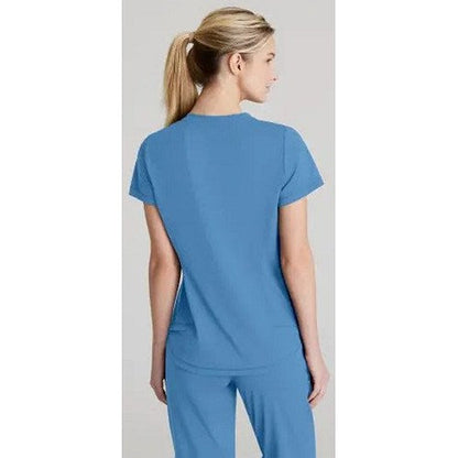 Skechers Slip-ins Flow Knit Scrub Top, Ceil Blue, 5XL