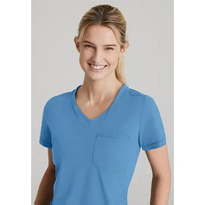 Skechers Slip-ins Flow Knit Scrub Top, Ceil Blue, 5XL Easy2Order : WIS24882