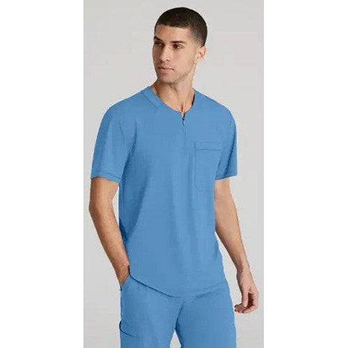 Skechers Slip-ins Flex Knit Scrub Top, Ceil Blue, XS