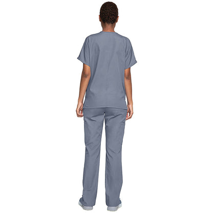 Cherokee Unisex Scrub Top, Grey, XS