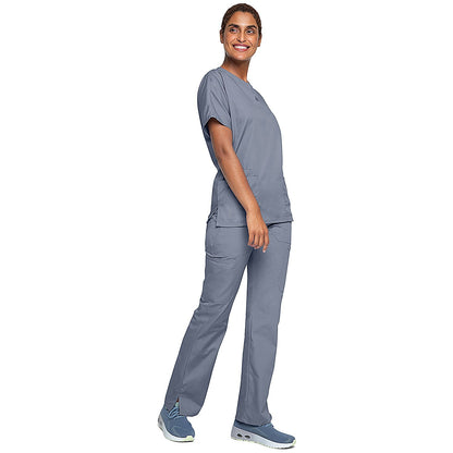 Cherokee Unisex Scrub Top, Grey, XS Easy2Order : WIS25005