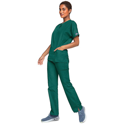 Cherokee Unisex Scrub Top, Hunter Green, 2XL
