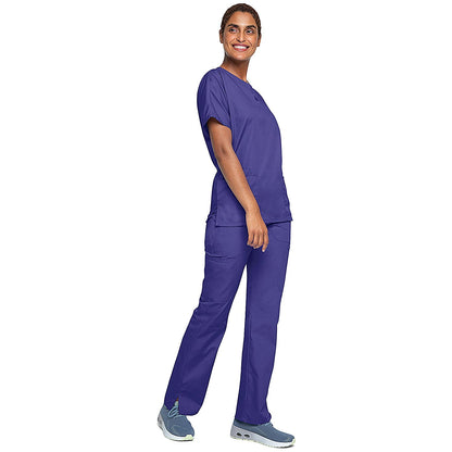 Cherokee Unisex Scrub Top, Grape, 3XL