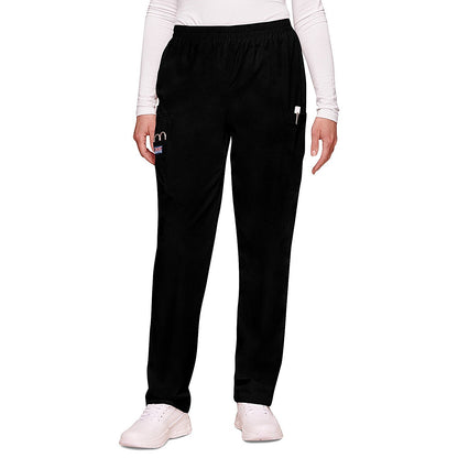 Cherokee CH4200 Elasticated Scrub Trousers, Black, Size 2XS