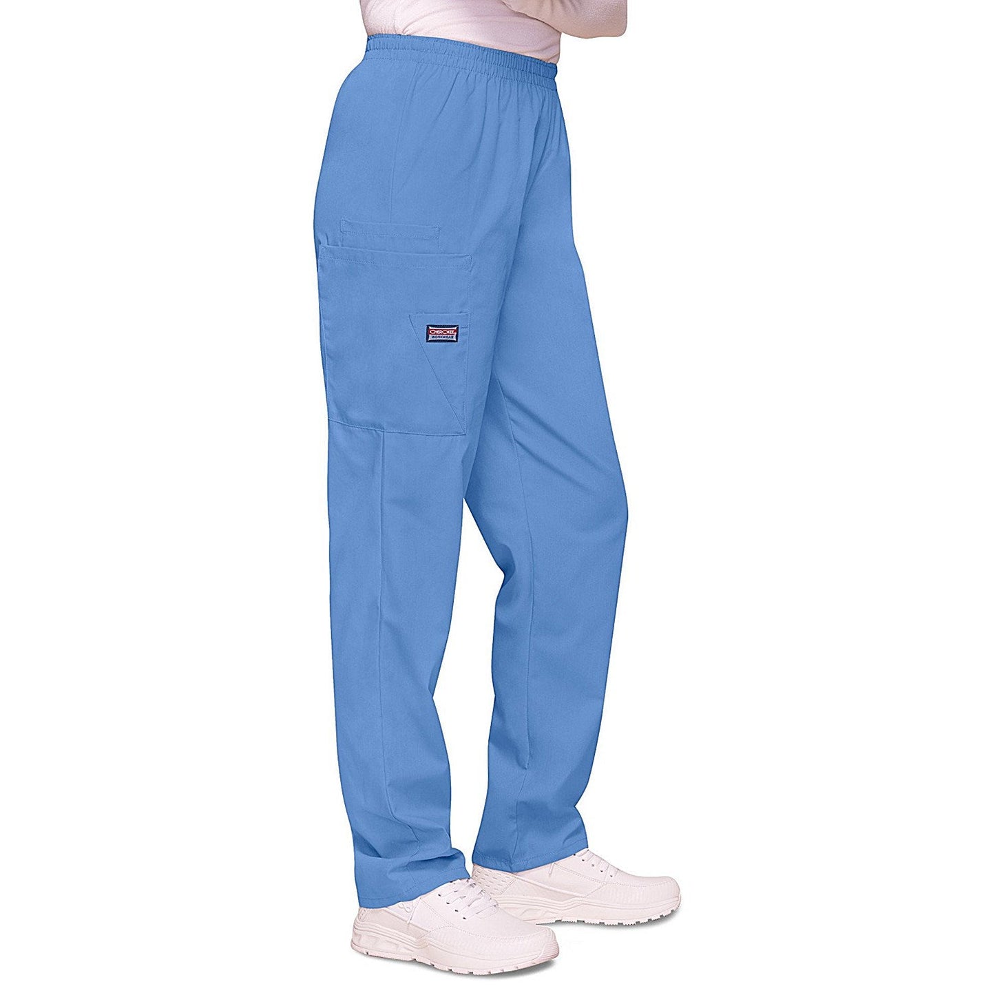 Cherokee CH4200 Elasticated Scrub Trousers, Ceil, Size 3XL