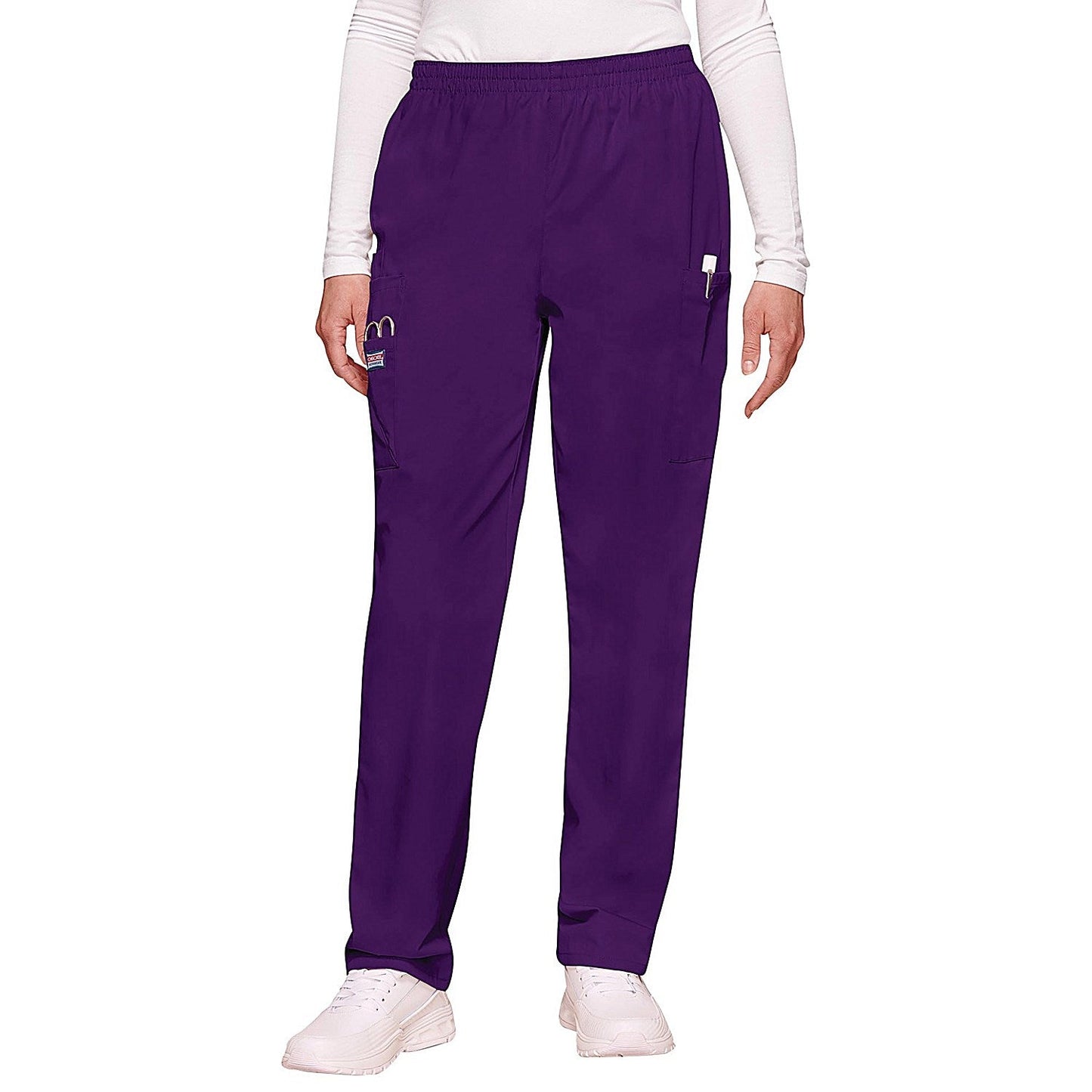 Cherokee CH4200 Elasticated Scrub Trousers, Eggplant, Size XL