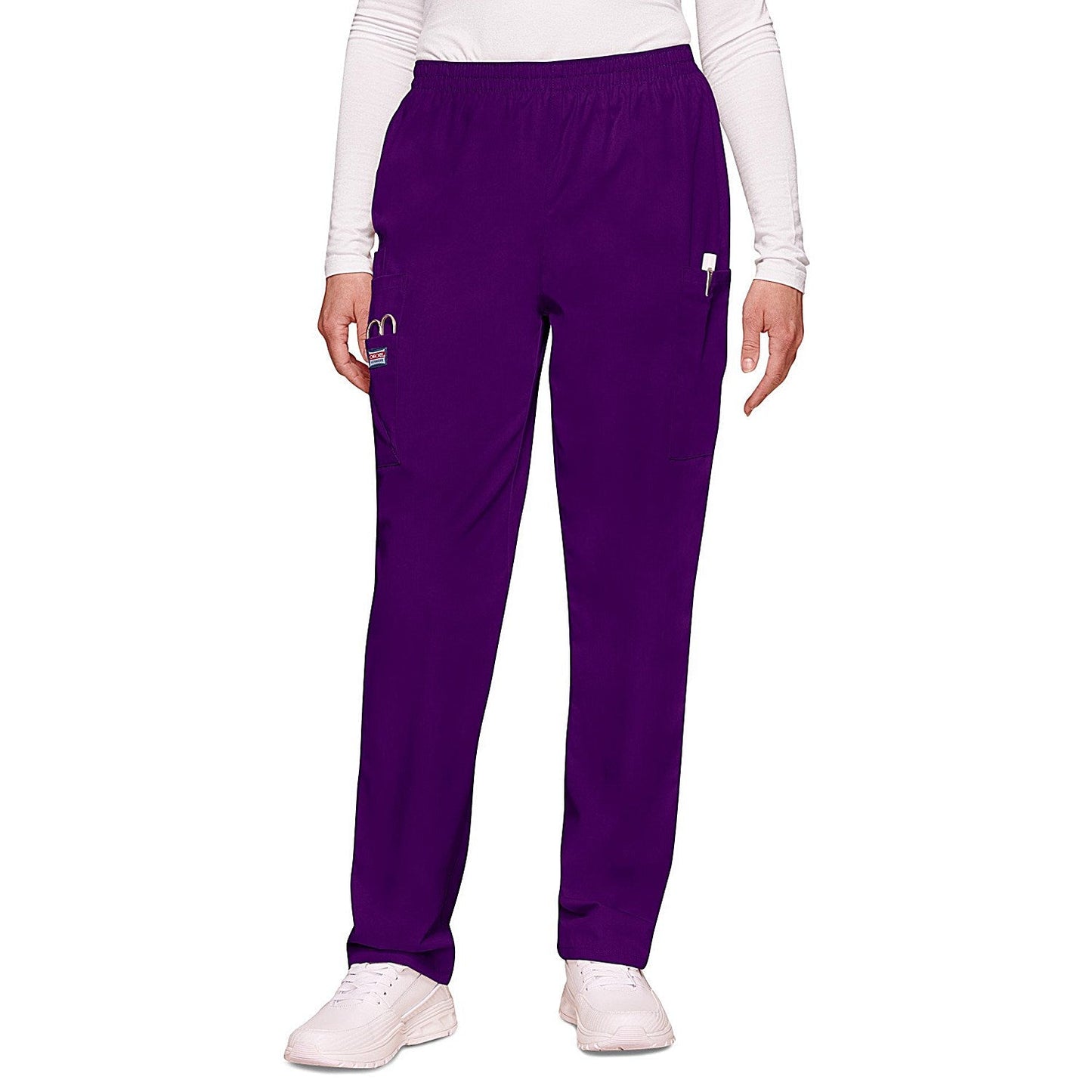 Cherokee CH4200 Elasticated Scrub Trousers, Eggplant, Size XL
