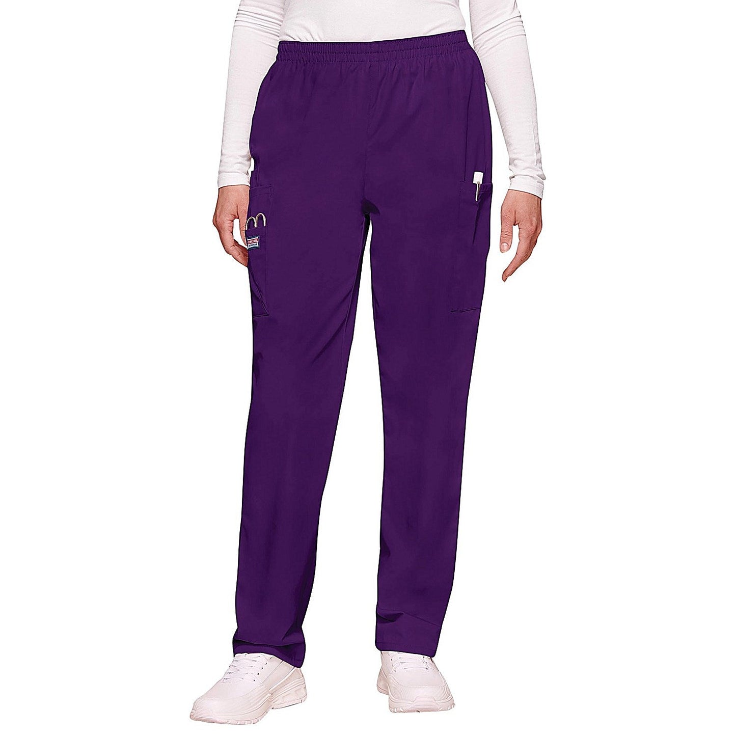 Cherokee CH4200 Elasticated Scrub Trousers, Eggplant, Size XS