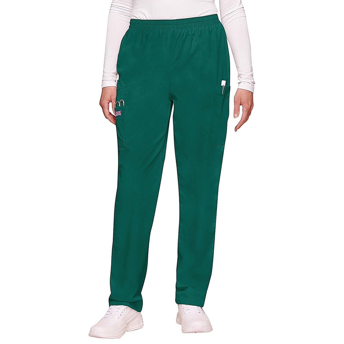 Cherokee CH4200 Elasticated Scrub Trousers, Hunter Green, Size XS