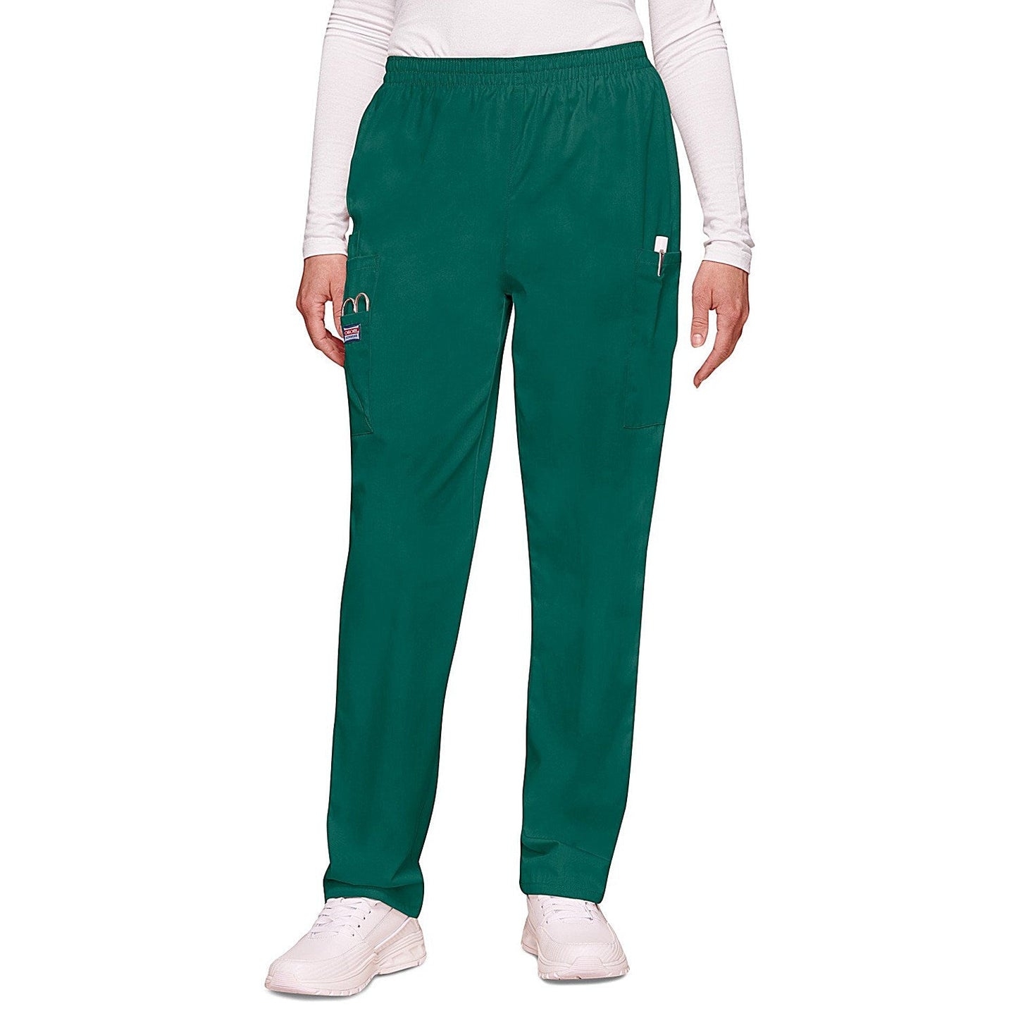 Cherokee CH4200 Elasticated Scrub Trousers, Hunter Green, Size XS