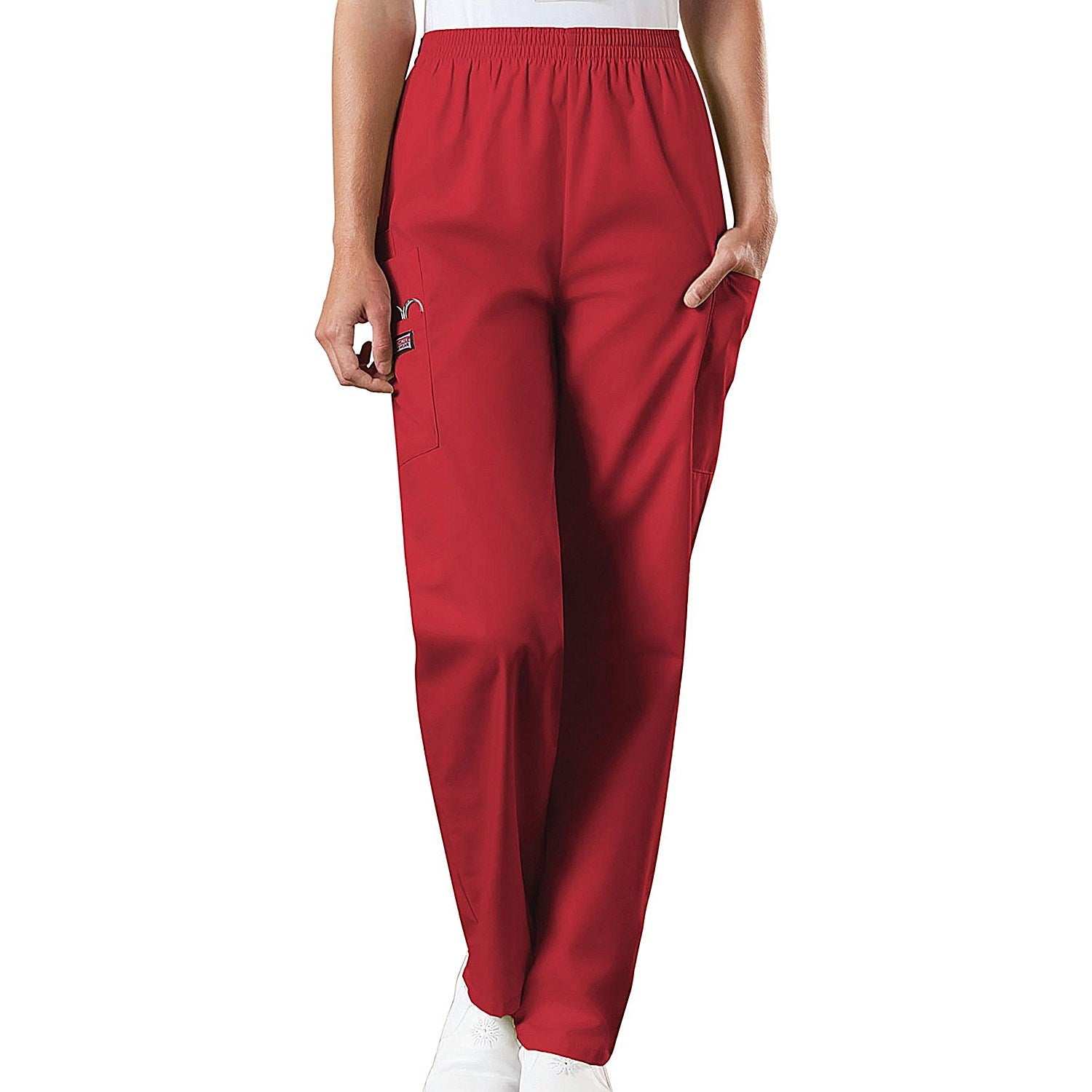 Cherokee CH4200 Elasticated Scrub Trousers, Red, Size Medium Easy2Order : WIS25138