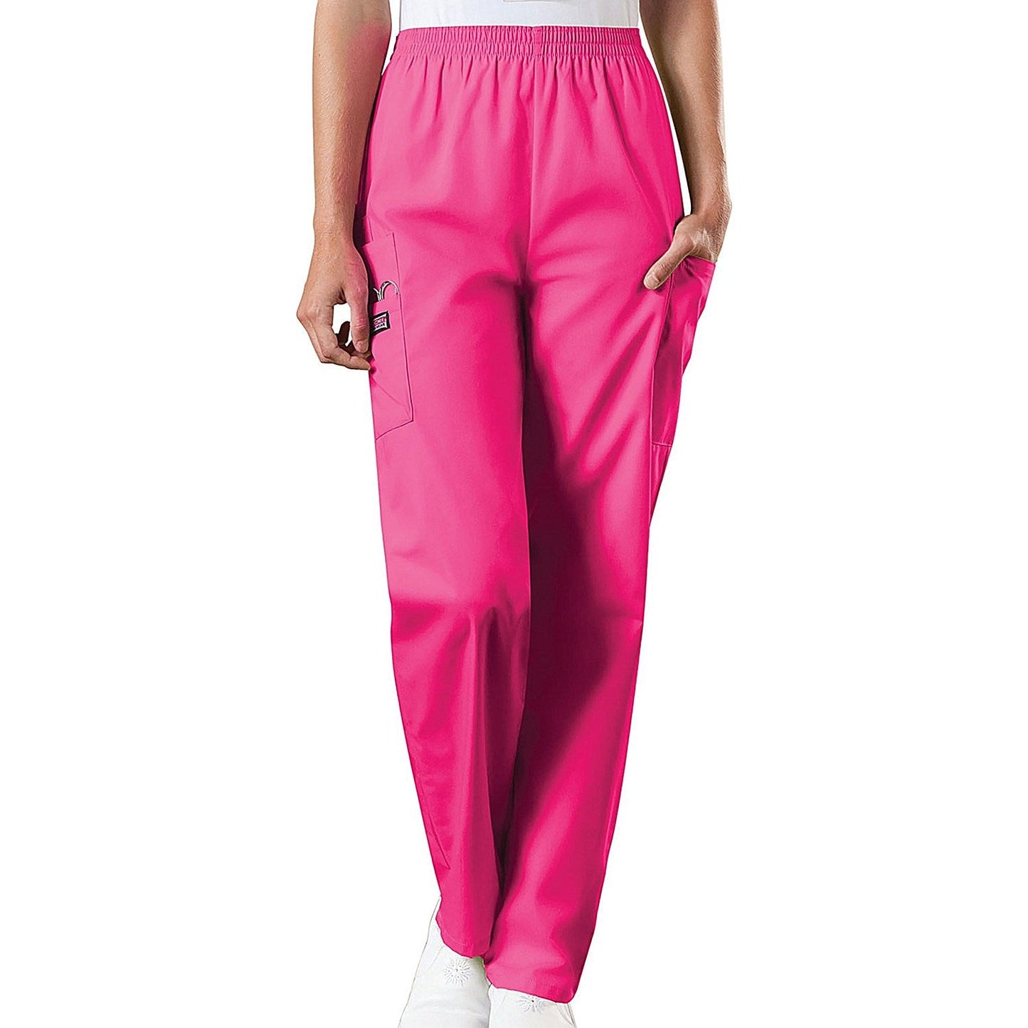 Cherokee CH4200 Elasticated Scrub Trousers, Shocking Pink, Size XS Easy2Order : WIS25165