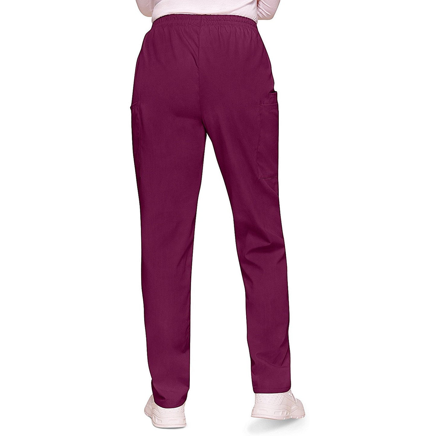 Cherokee CH4200 Elasticated Scrub Trousers, Wine, Size 2XS
