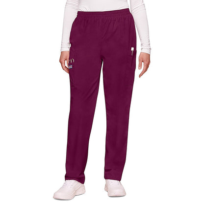 Cherokee CH4200 Elasticated Scrub Trousers, Wine, Size 2XS