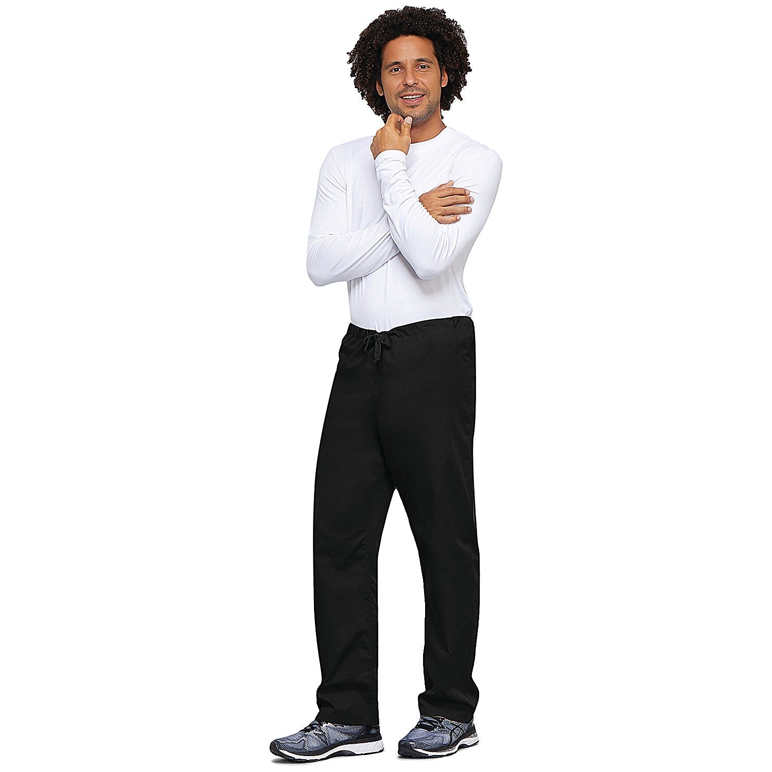 Cherokee Unisex Drawstring Scrub Trousers, Black, Medium Easy2Order : WIS25202