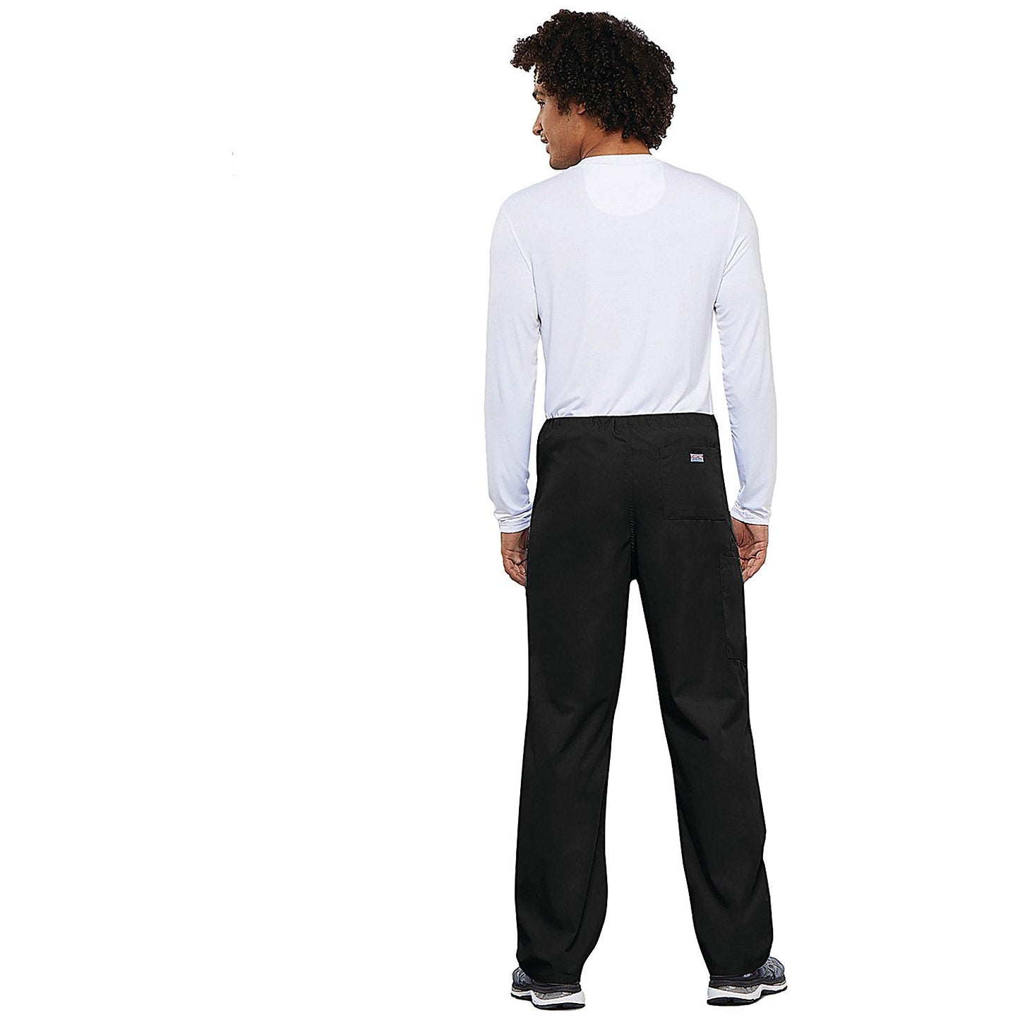 Cherokee Unisex Drawstring Scrub Trousers, Black, XS