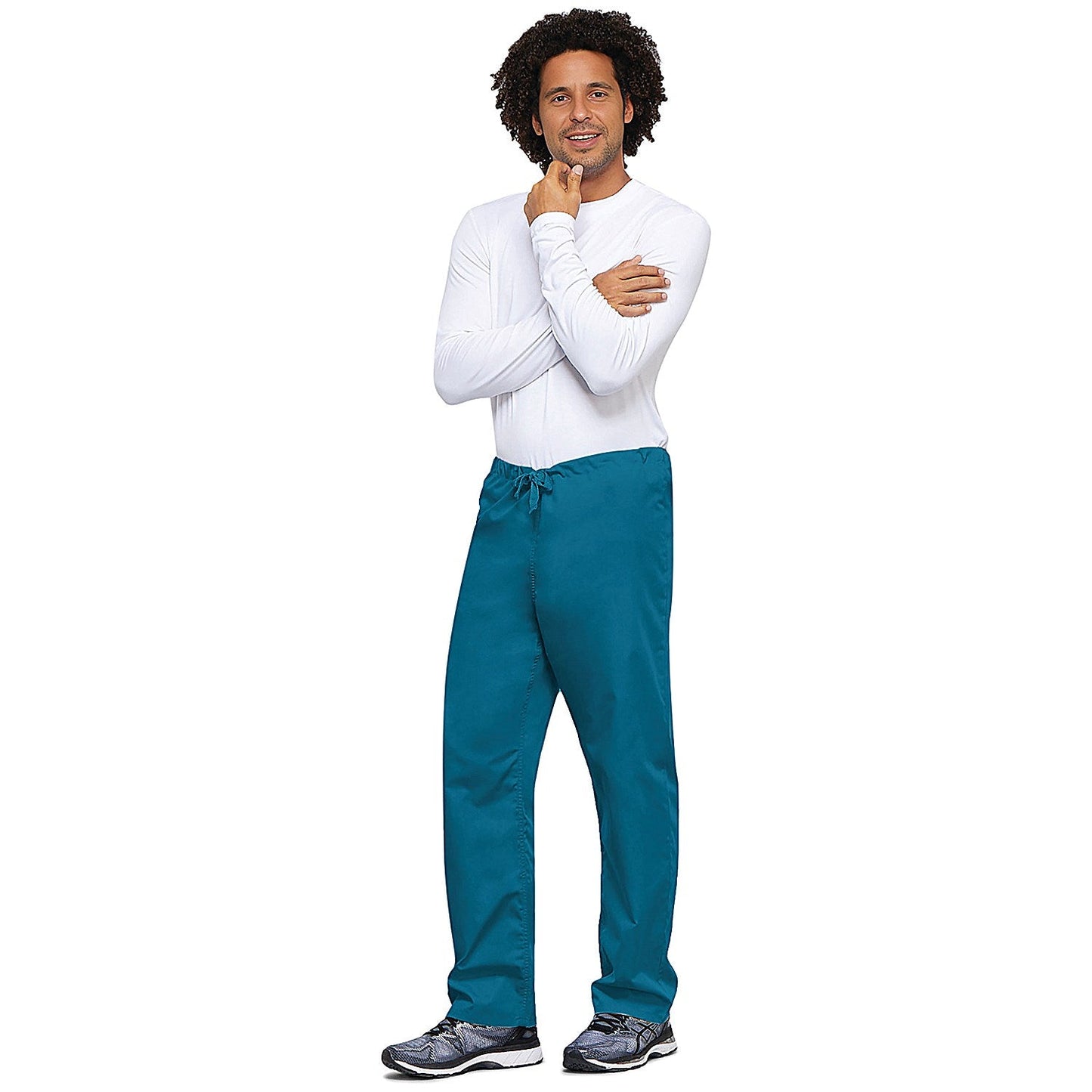 Cherokee Unisex Drawstring Scrub Trousers, Caribbean Blue, Large Easy2Order : WIS25209
