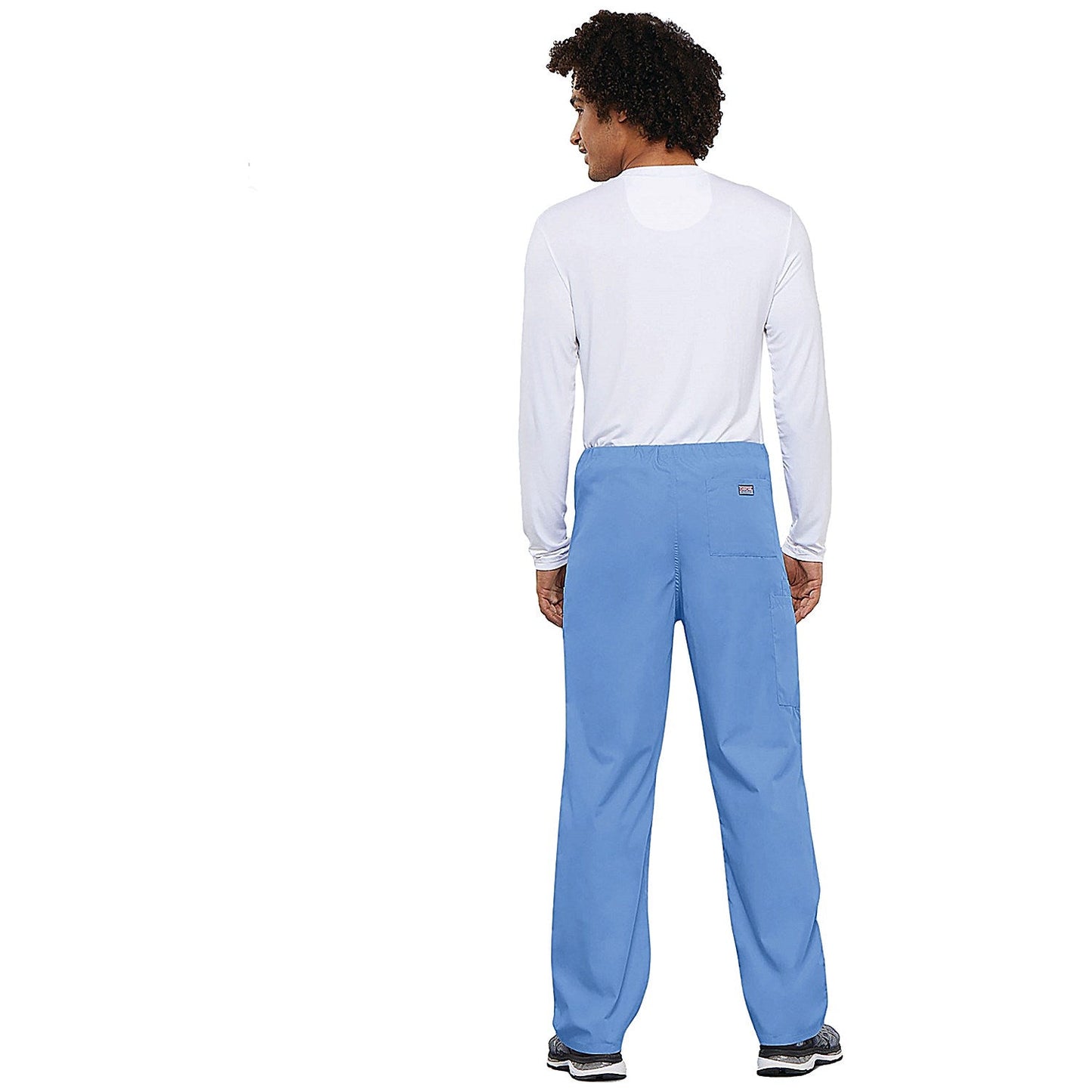 Cherokee Unisex Drawstring Scrub Trousers, Ceil Blue, 3XL