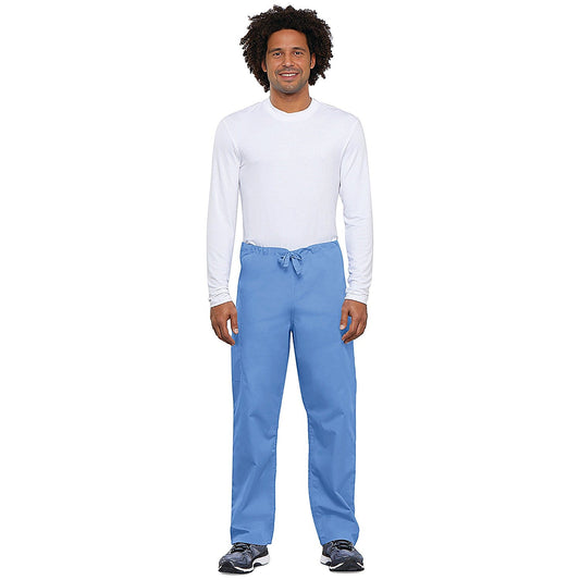 Cherokee Unisex Drawstring Scrub Trousers, Ceil Blue, Large