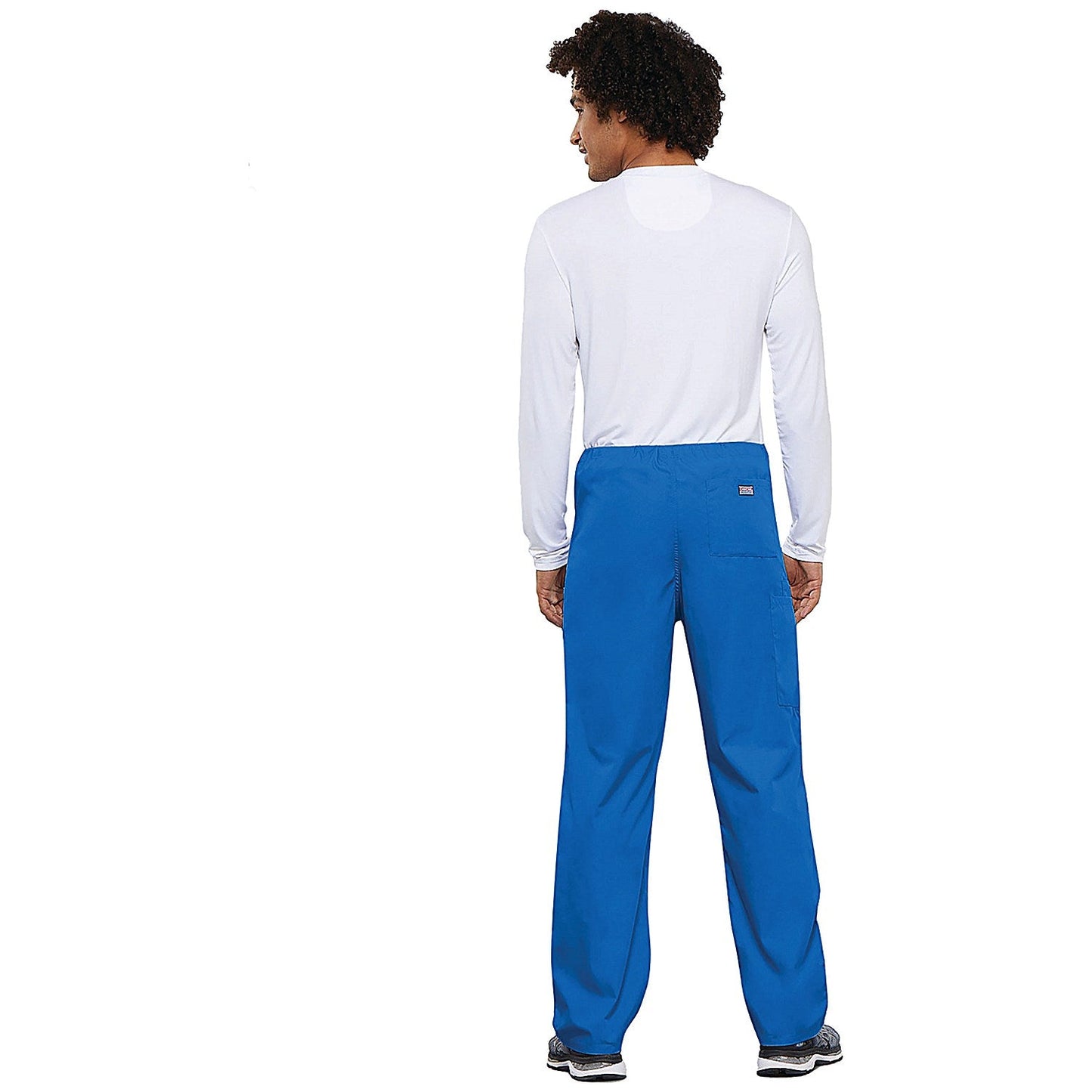 Cherokee Unisex Drawstring Scrub Trousers, Royal Blue, Large