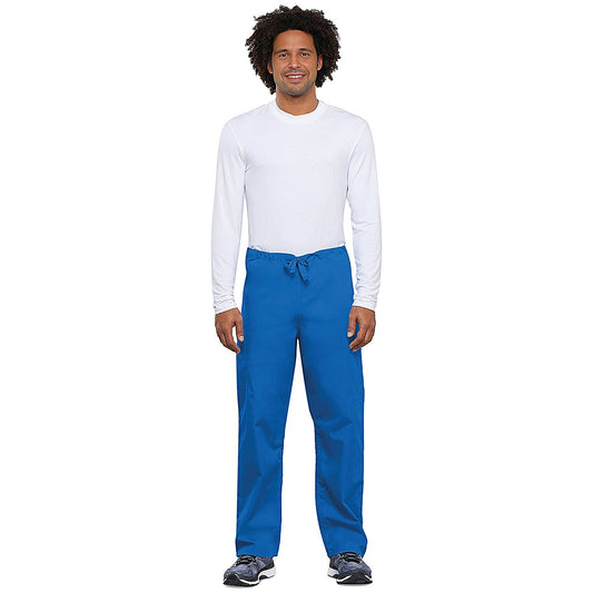 Cherokee Unisex Drawstring Scrub Trousers, Royal Blue, 2XS