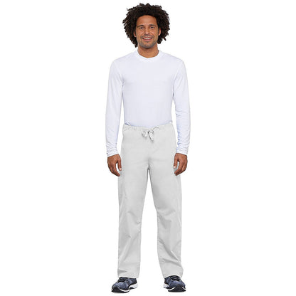 Cherokee 4100 Tall Leg Scrub Trousers, White, 3XL, Regular Leg