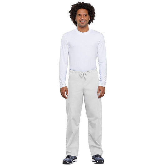 Cherokee 4100 Tall Leg Scrub Trousers, White, 3XL, Regular Leg
