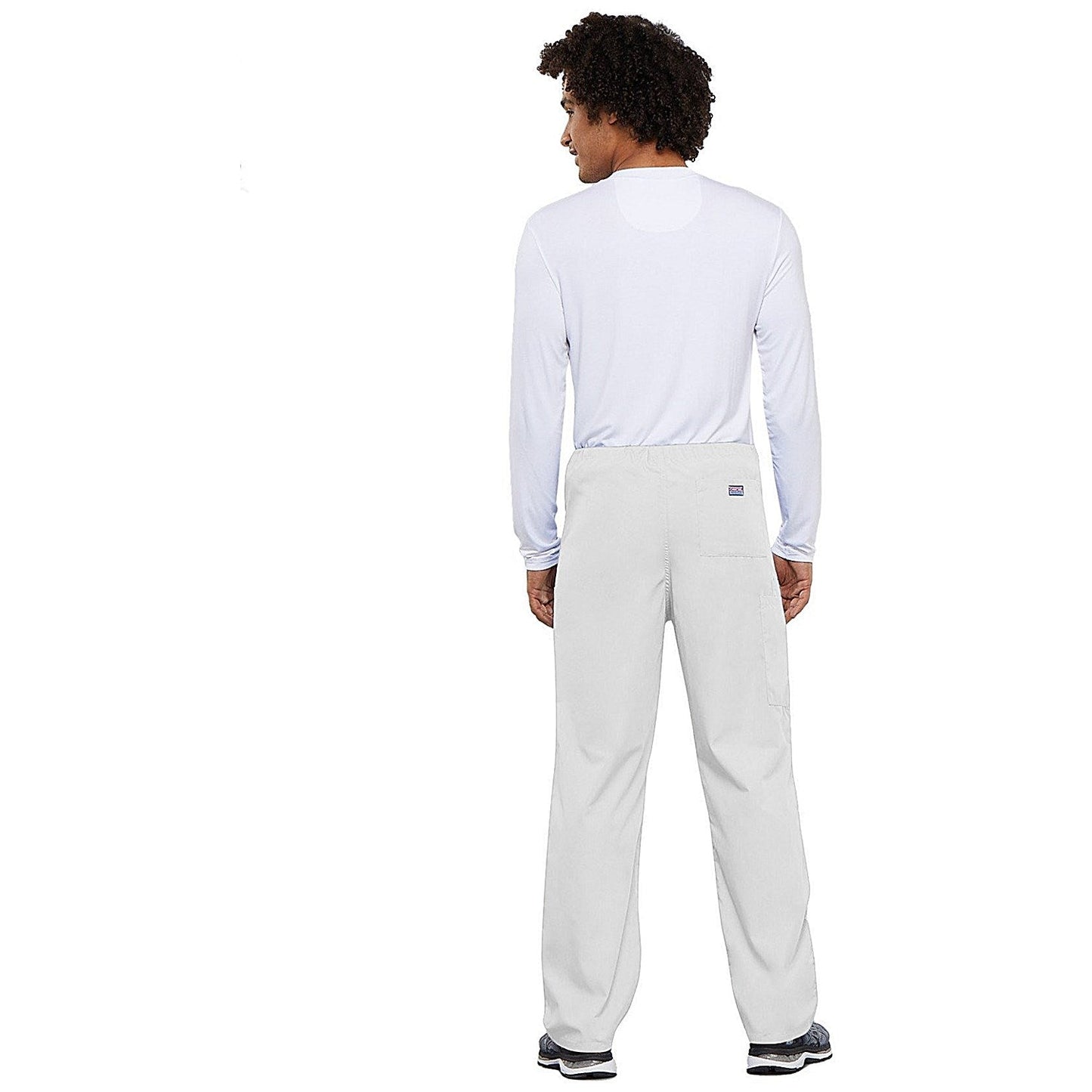 Cherokee 4100 Tall Leg Scrub Trousers, White, 3XL, Regular Leg