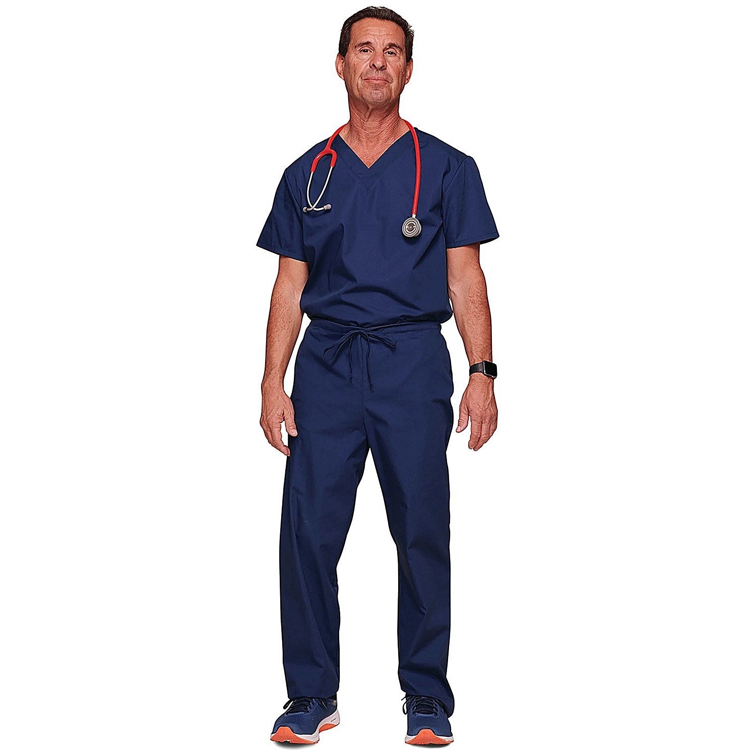Cherokee WW530C Unisex Scrub Set Top and Trousers, Navy, Size XS Easy2Order : WIS25317