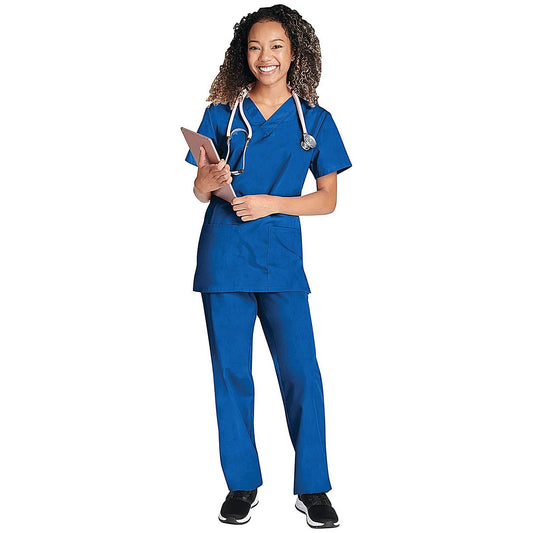 Cherokee WW530C Unisex Scrub Set Top and Trousers, Royal Blue, Size XS Easy2Order : WIS25333