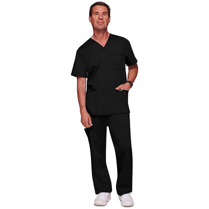 Cherokee Revolution WW670 V Neck Scrub Top, Black, Size XS