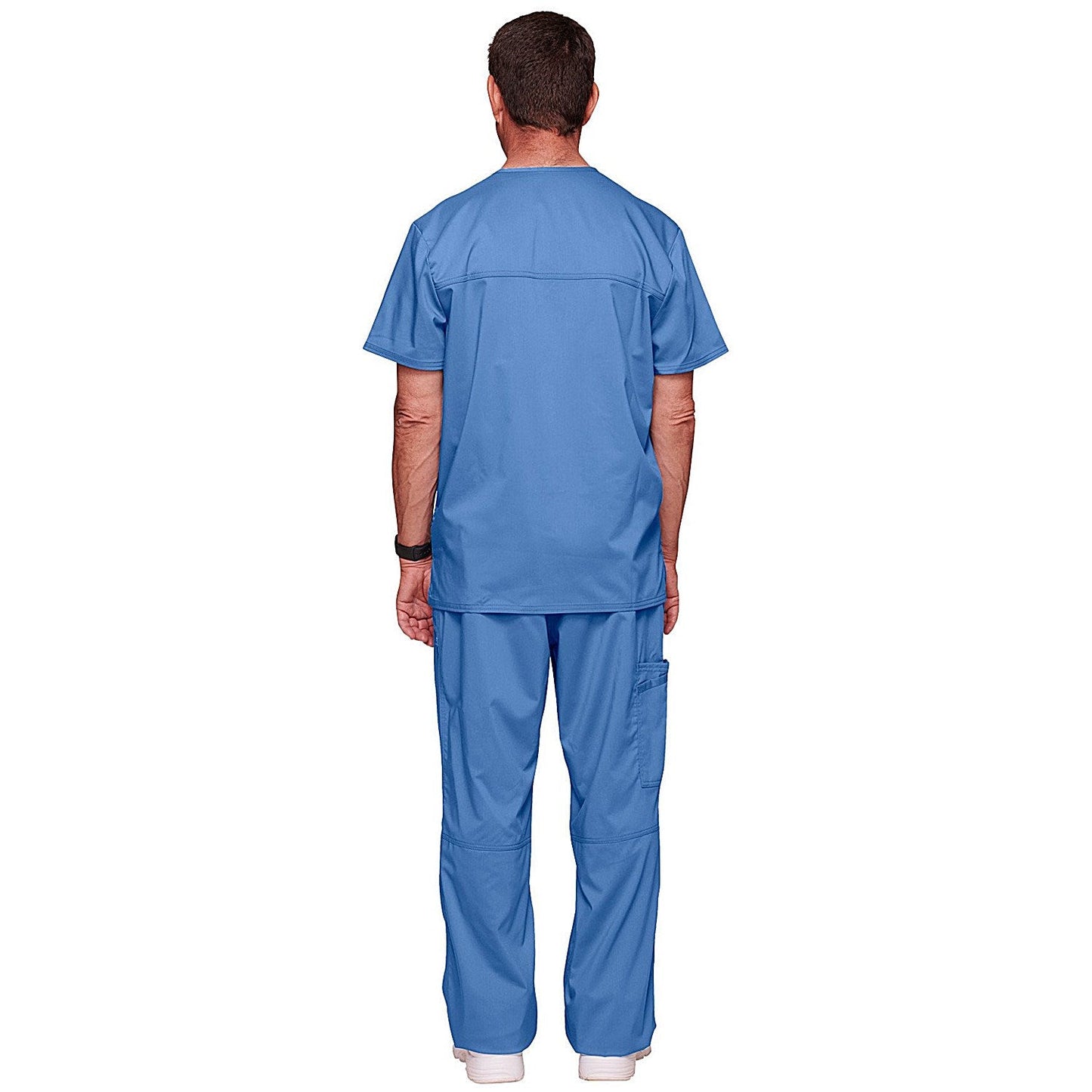 Cherokee Revolution WW670 V Neck Scrub Top, Ceil, Size XL