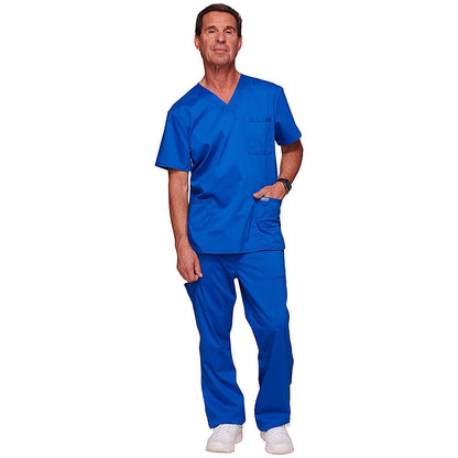 Cherokee Revolution WW670 V Neck Scrub Top, Royal Blue, Size Large
