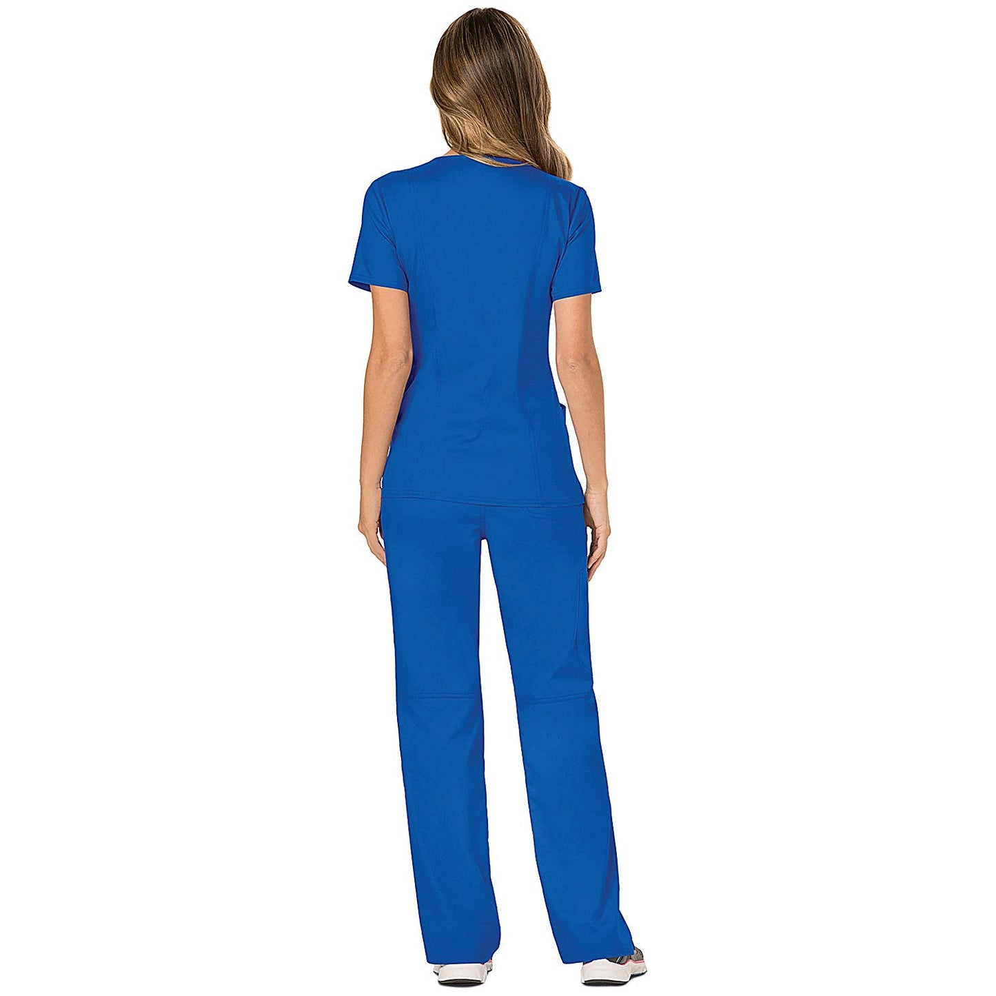 Cherokee WW610 Revolution Mock Wrap Top, Royal Blue, 2XS