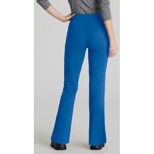 Skechers Slip-ins Glide Knit Flare Scrub Trousers, Royal Blue, Large, Regular Leg Easy2Order : WIS26886