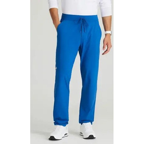 Skechers Slip-ins Rebound Knit Scrub Trousers, Royal Blue, XS, Short Leg